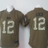 Men’s Indianapolis Colts #12 Andrew Luck Green Salute To Service 2015 NFL Nike Limited Jersey