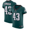 Men’s Nike Philadelphia Eagles #43 Darren Sproles Midnight Green Team Color Stitched NFL Vapor Untouchable Elite Jersey