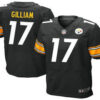 Men’s Pittsburgh Steelers #17 Joe Gilliam Black Team Color NFL Nike Elite Jersey