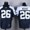 Nike Dallas Cowboys #26 Sterling Moore Blue Thanksgiving Elite Jersey