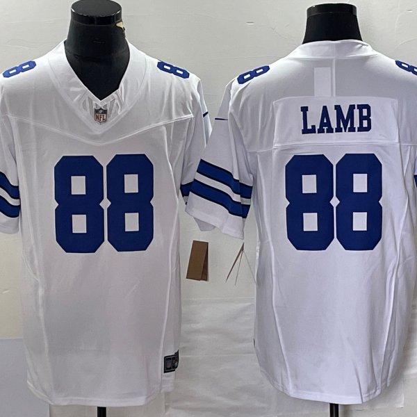 Men’s Dallas Cowboys #88 CeeDee Lamb White 2023 F.U.S.E. Limited Stitched Football Jersey