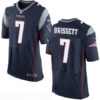 Men’s New England Patriots #7 Jacoby Brissett NEW Navy Blue Team Color Stitched NFL Nike Elite Jersey