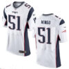 Men’s New England Patriots #51 Barkevious Mingo NEW White Road Stitched NFL Nike Elite Jersey