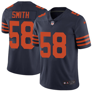 Nike Chicago Bears #58 Roquan Smith Navy Blue Alternate Men’s Stitched NFL Vapor Untouchable Limited Jersey