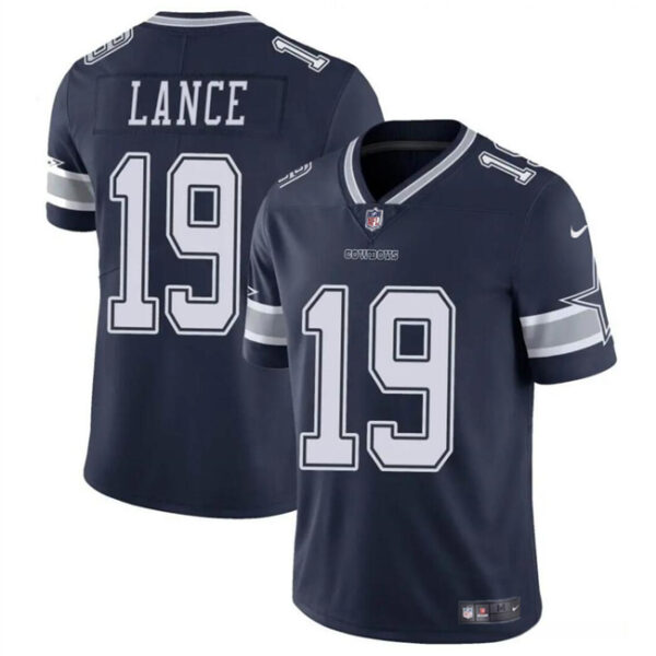 Men’s Dallas Cowboys #19 Trey Lance Navy Vapor Untouchable Limited Football Stitched Jersey