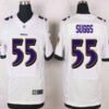 Baltimore Ravens #55 Terrell Suggs White Road NFL Nike Elite Jersey