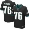 Philadelphia Eagles #76 Allen Barbre Black Alternate NFL Nike Elite Jersey