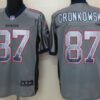 Nike New England Patriots #87 Rob Gronkowski Drift Fashion Gray Elite Jersey