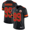 Chiefs #99 Khalen Saunders Black Men’s Stitched Football Limited Rush Jersey