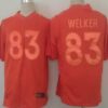 Nike Denver Broncos #83 Wes Welker Drenched Limited Orange Jersey