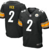 Men’s Pittsburgh Steelers #2 Michael Vick Nike Black Elite Jersey