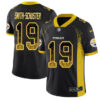 Nike Steelers #19 JuJu Smith-Schuster Black Team Color Men’ sLimited Rush Jersey