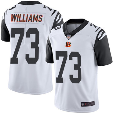 Bengals #73 Jonah Williams White Men’s Stitched Football Limited Rush Jersey