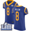Men’s Los Angeles Rams #8 Brandon Allen Royal Blue Nike NFL Alternate Vapor Untouchable Super Bowl LIII Bound Elite Jersey