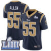 #55 Limited Brian Allen Navy Blue Nike NFL Home Men’s Jersey Los Angeles Rams Vapor Untouchable Super Bowl LIII Bound