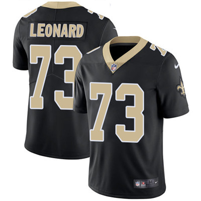Nike New Orleans Saints #73 Rick Leonard Black Team Color Men’s Stitched NFL Vapor Untouchable Limited Jersey