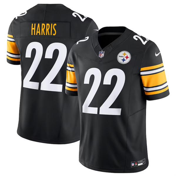 Men’s Pittsburgh Steelers #22 Najee Harris Black 2023 F.U.S.E. Vapor Untouchable Limited Stitched Jersey