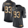 Nike Jacksonville Jaguars #93 Calais Campbell Black Men’s Stitched NFL Limited Gold Salute To Service Jersey