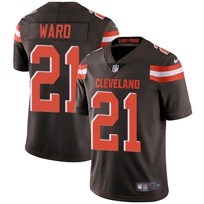 Nike Cleveland Browns #21 Denzel Ward Brown Team Color Men’s Stitched NFL Vapor Untouchable Limited Jersey