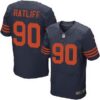 Men’s Chicago Bears #90 Jeremiah Ratliff Navy Blue With Orange Alternate NFL Nike Elite Jersey