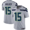 Men’s Seattle Seahawks #15 P.J. Walker Gray Vapor Limited Football Stitched Jersey