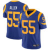 Nike Los Angeles Rams #55 Brian Allen Royal Blue Alternate Men’s Stitched NFL Vapor Untouchable Limited Jersey