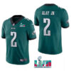 Men’s Philadelphia Eagles #2 Darius Slay JR Green Super Bowl LVII Patch Vapor Untouchable Limited Stitched Jersey