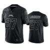Men’s Los Angeles Chargers #27 J.C. Jackson Black Reflective Limited Stitched Football Jersey