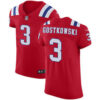 Men’s Nike New England Patriots #3 Stephen Gostkowski Red Alternate Stitched NFL Vapor Untouchable Elite Jersey