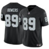 Men’s Las Vegas Raiders #89 Brock Bowers Black 2024 Draft F.U.S.E. Vapor Football Stitched Jersey