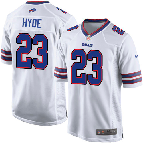 Nike NFL Buffalo Bills #23 Micah Hyde Game White Road Men’s Jersey
