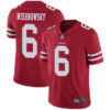 49ers #6 Mitch Wishnowsky Red Team Color Men’s Stitched Football Vapor Untouchable Limited Jersey