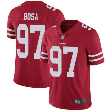 49ers #97 Nick Bosa Red Team Color Men’s Stitched Football Vapor Untouchable Limited Jersey