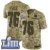 #76 Limited Orlando Pace Camo Nike NFL Men’s Jersey Los Angeles Rams 2018 Salute to Service Super Bowl LIII Bound