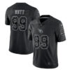 Men’s Arizona Cardinals #99 J.J. Watt Black Reflective Limited Stitched Football Jersey