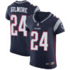 Men’s Nike New England Patriots #24 Stephon Gilmore Navy Blue Team Color Stitched NFL Vapor Untouchable Elite Jersey
