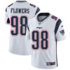 Nike New England Patriots #98 Trey Flowers White Men’s Stitched NFL Vapor Untouchable Limited Jersey