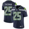 Nike Seattle Seahawks #25 Richard Sherman Steel Blue Team Color Men’s Stitched NFL Vapor Untouchable Limited Jersey
