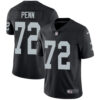 Nike Oakland Raiders #72 Donald Penn Black Team Color Men’s Stitched NFL Vapor Untouchable Limited Jersey