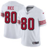 Nike 49ers #80 Jerry Rice White Rush Men’s Stitched NFL Vapor Untouchable Limited Jersey