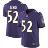 Nike Baltimore Ravens #52 Ray Lewis Purple Team Color Men’s Stitched NFL Vapor Untouchable Limited Jersey
