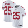 Nike San Francisco 49ers #25 Jimmie Ward White Men’s Stitched NFL Vapor Untouchable Limited Jersey