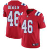 Nike Patriots #46 James Develin Red Alternate Men’s Stitched NFL Vapor Untouchable Limited Jersey