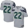 Men’s Seattle Seahawks #22 Fred Jackson Gray Alternate NFL Nike Elite Jersey