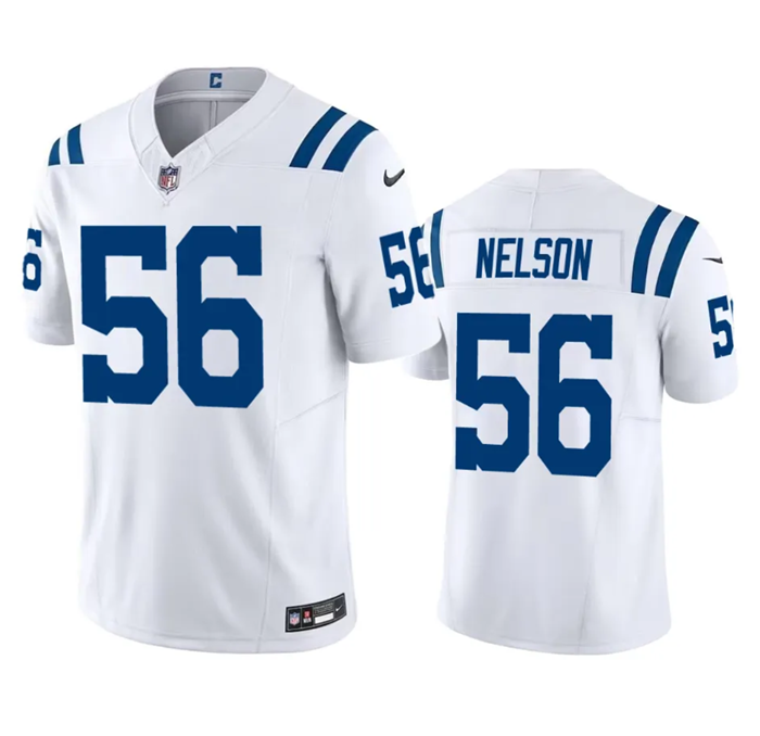 Men’s Indianapolis Colts #56 Quenton Nelson White 2023 F.U.S.E Vapor Untouchable Stitched Football Jersey