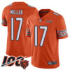 Bears #17 Anthony Miller Orange Men’s Stitched Football Limited Rush 100th Season Jersey