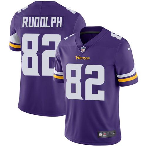 Nike Minnesota Vikings #82 Kyle Rudolph Purple Team Color Men’s Stitched NFL Vapor Untouchable Limited Jersey