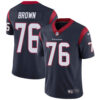 Nike Houston Texans #76 Duane Brown Navy Blue Team Color Men’s Stitched NFL Vapor Untouchable Limited Jersey