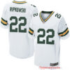 Men’s Green Bay Packers #22 Aaron Ripkowski White Road Stitched NFL Nike Elite Jersey