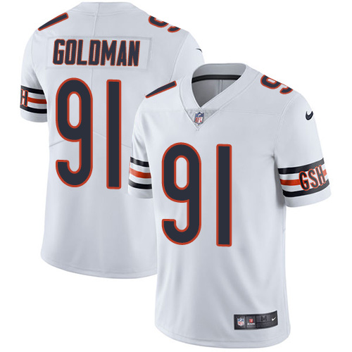 Nike Chicago Bears #91 Eddie Goldman White Men’s Stitched NFL Vapor Untouchable Limited Jersey